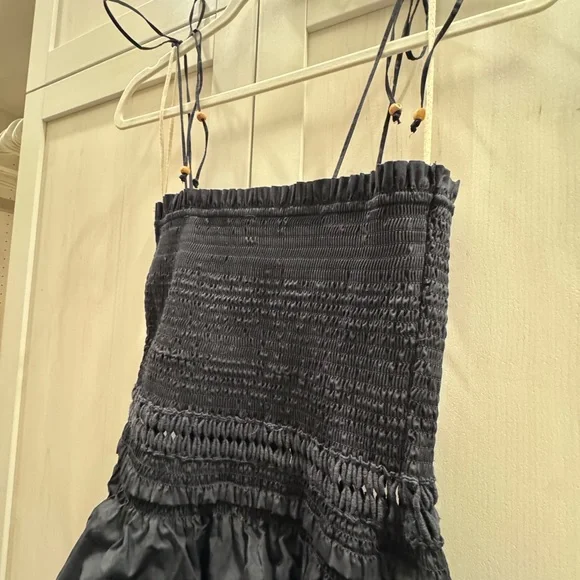 Free People Sun Dancing Midi Dress in Black small NWT - Picture 8 of 8